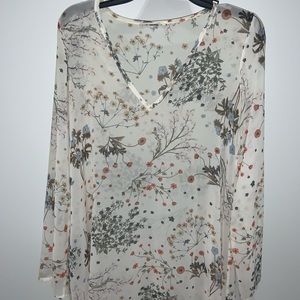 Long sleeve slip dress